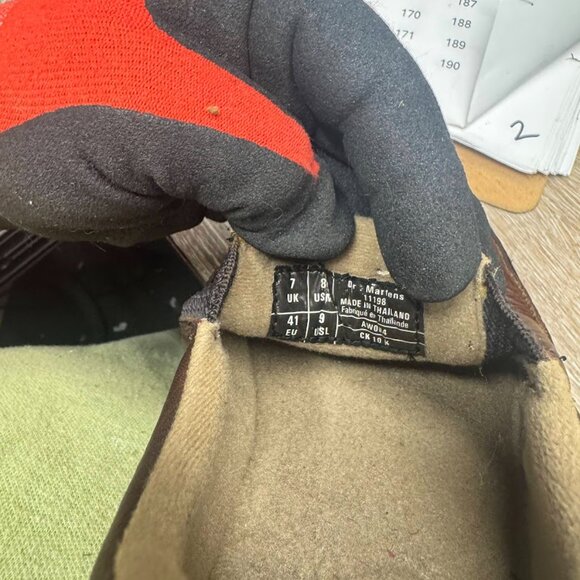 Dr. Martens Zack Elastic Slip On Brown Leather Loafers Men's Size 8/Women's 9 - Picture 5 of 7